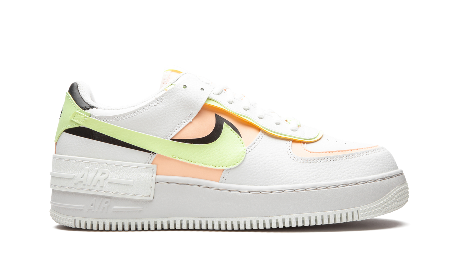 Nike AIR FORCE 1 SHADO MNS WMNS White / Barely Volt / Crimson Tint
