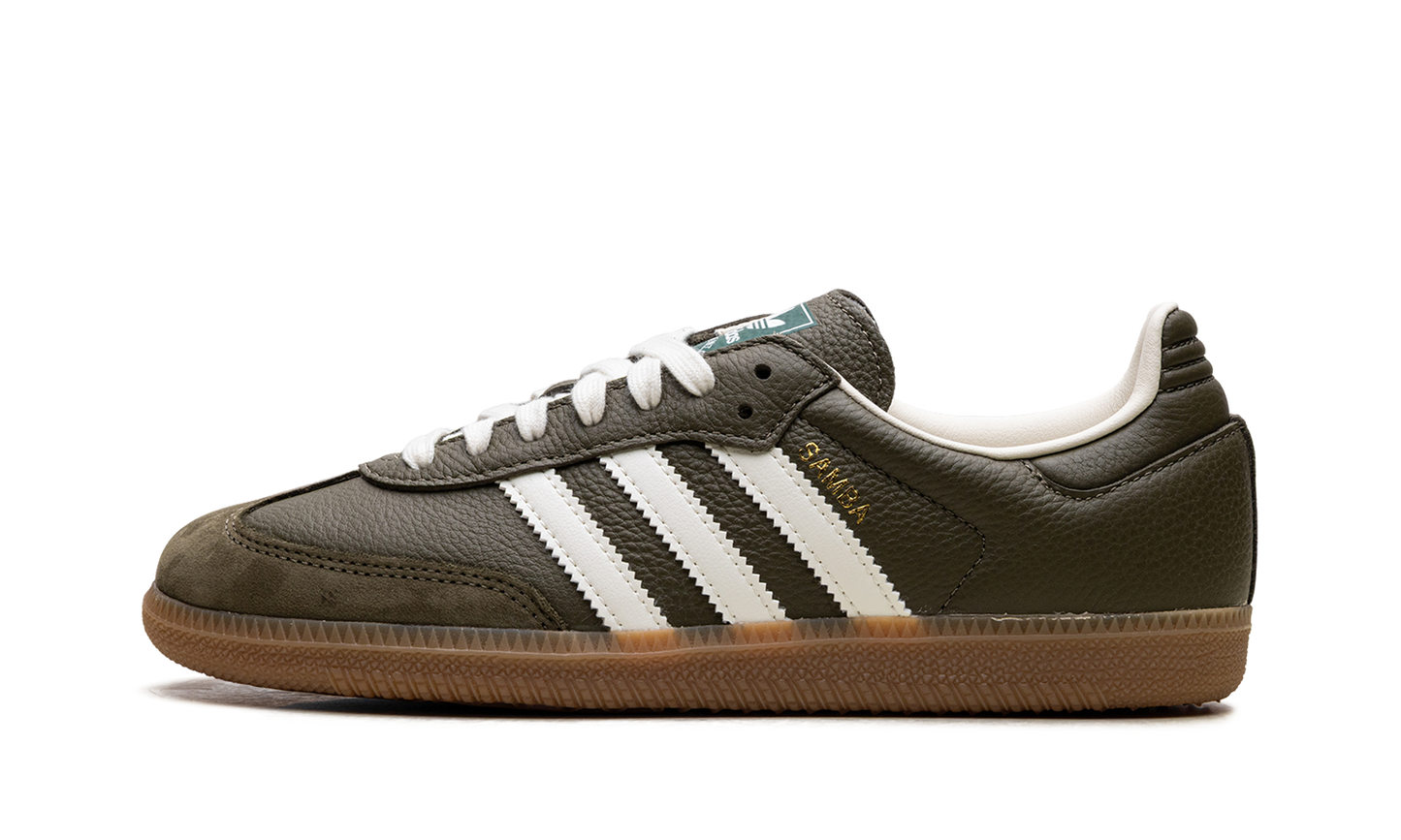 Adidas Samba OG "med dark khaki/off-white/gum" JR0890