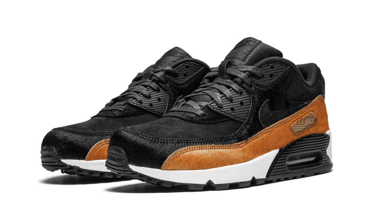 Nike AIR MAX 90 LX MNS WMNS "Pony Hair - Black/Cider" 898512 005