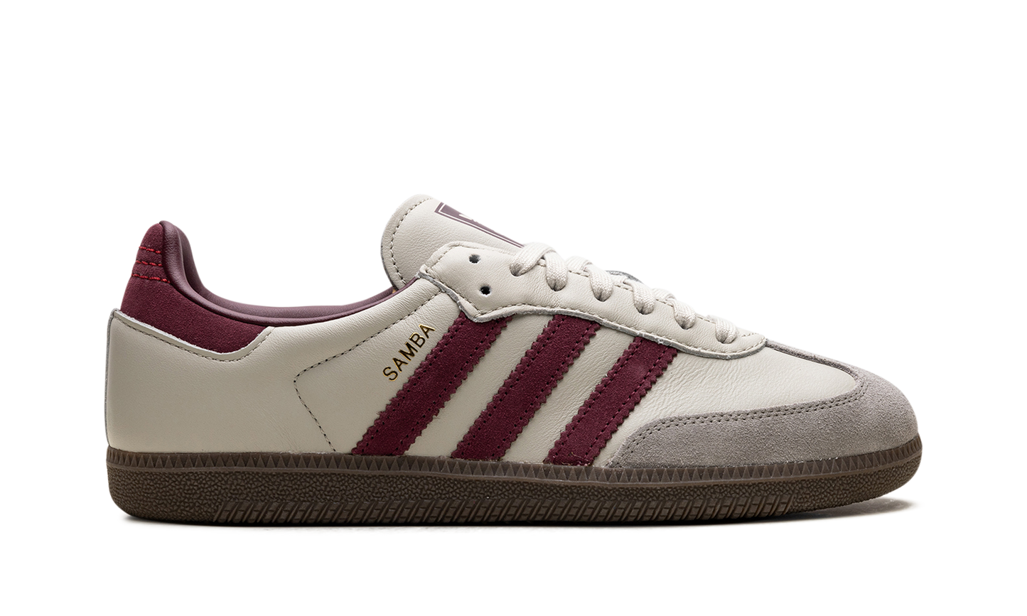 Adidas Samba OG "Putty Grey Maroon" ID1482
