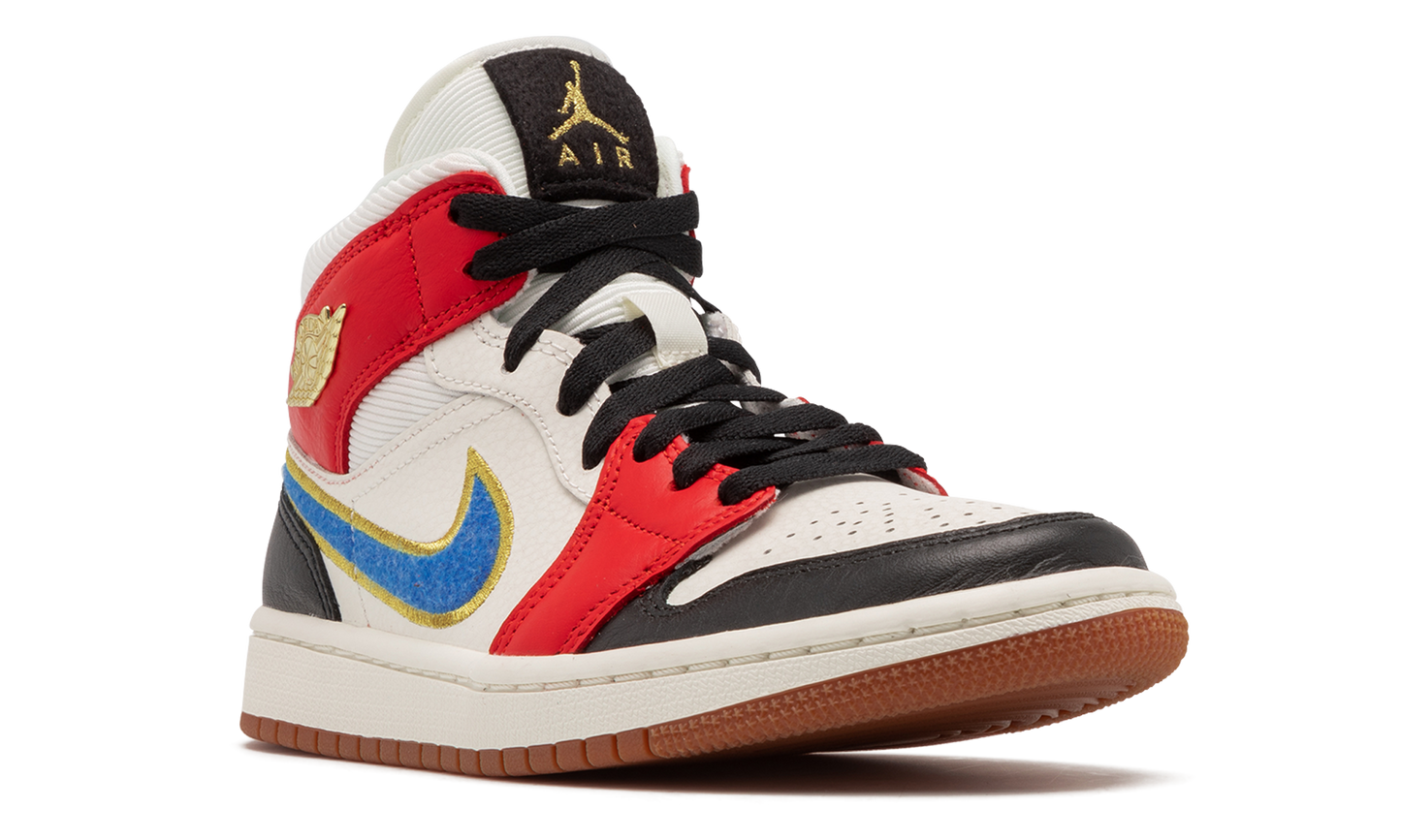 AIR JORDAN 1 MID SE WMNS Let(Her)Man DC1426 100