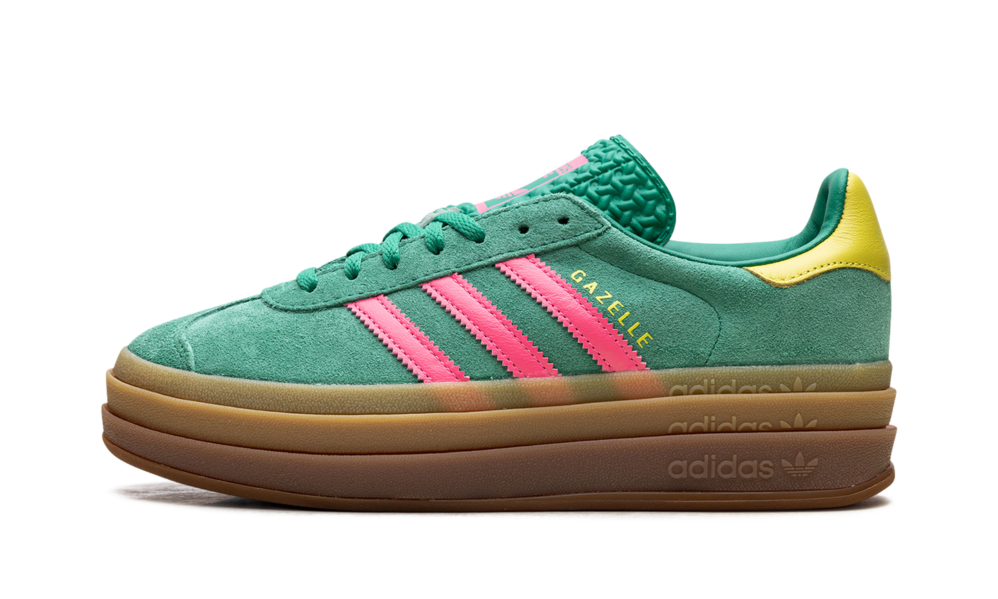 Adidas Gazelle Bold WMNS "Court Green Lucid Pink" JH9668
