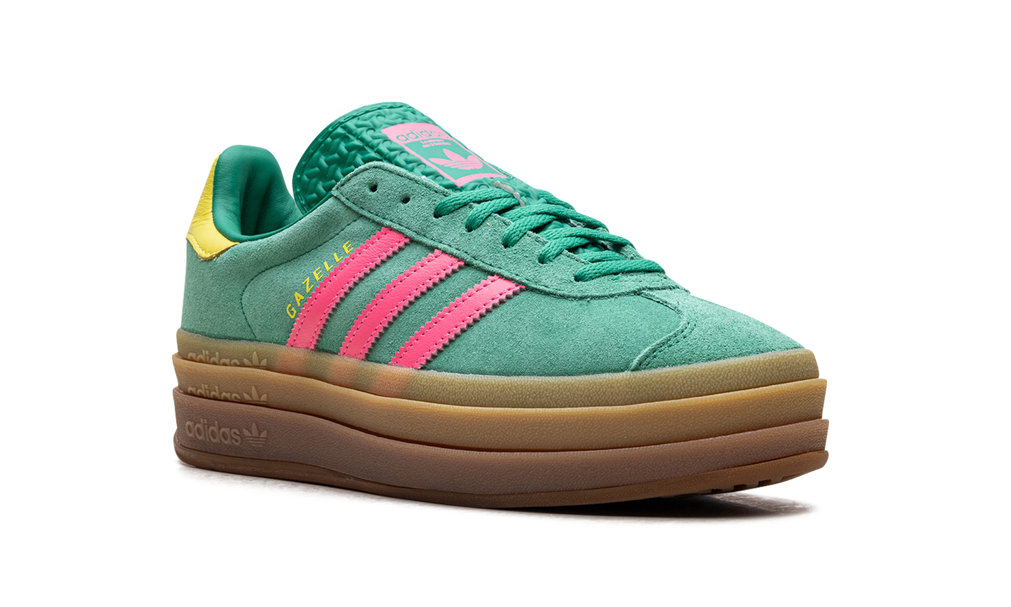 Adidas Gazelle Bold WMNS "Court Green Lucid Pink" JH9668