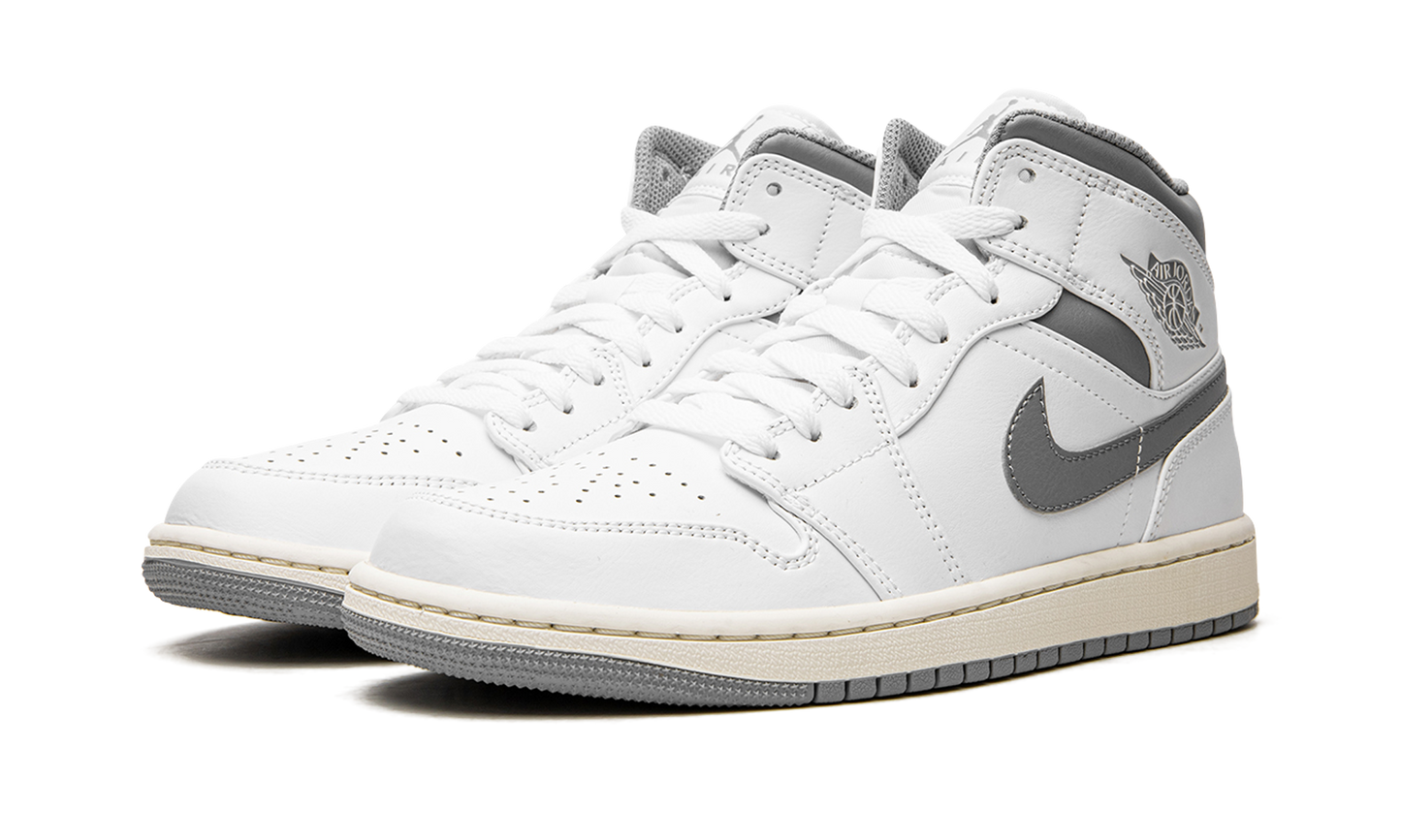 Air Jordan 1 Mid White / Stealth Grey 554724 135