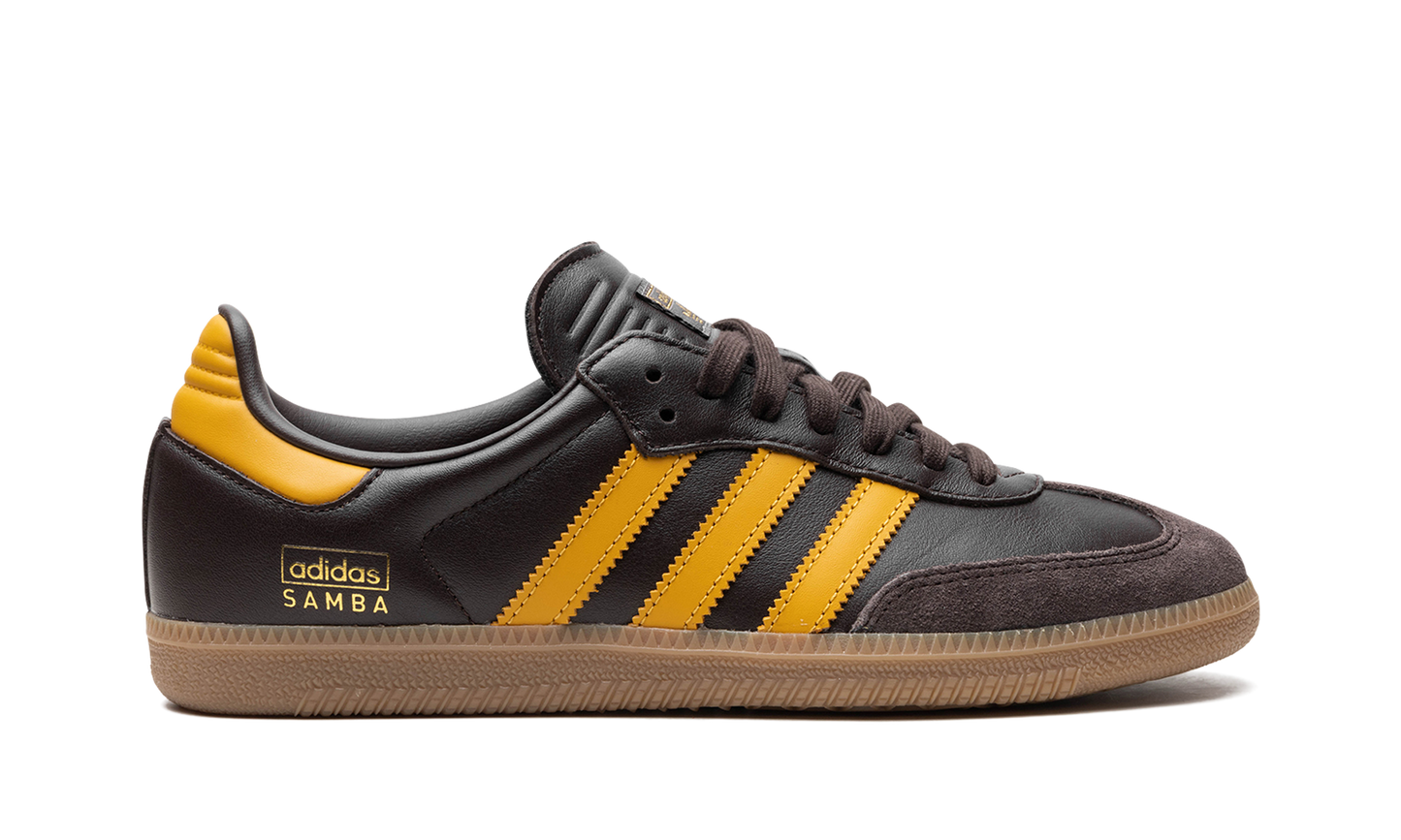 Adidas Samba OG "Dark Brown Preloved Yellow" IG6174
