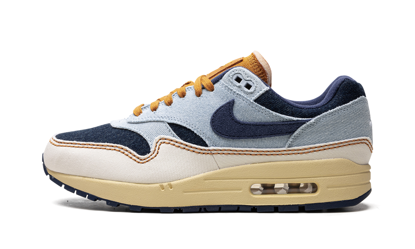 Nike AIR MAX 1 '87 WMNS "AURA / MIDNIGHT NAVY / PALE IVORY" FQ8900 440