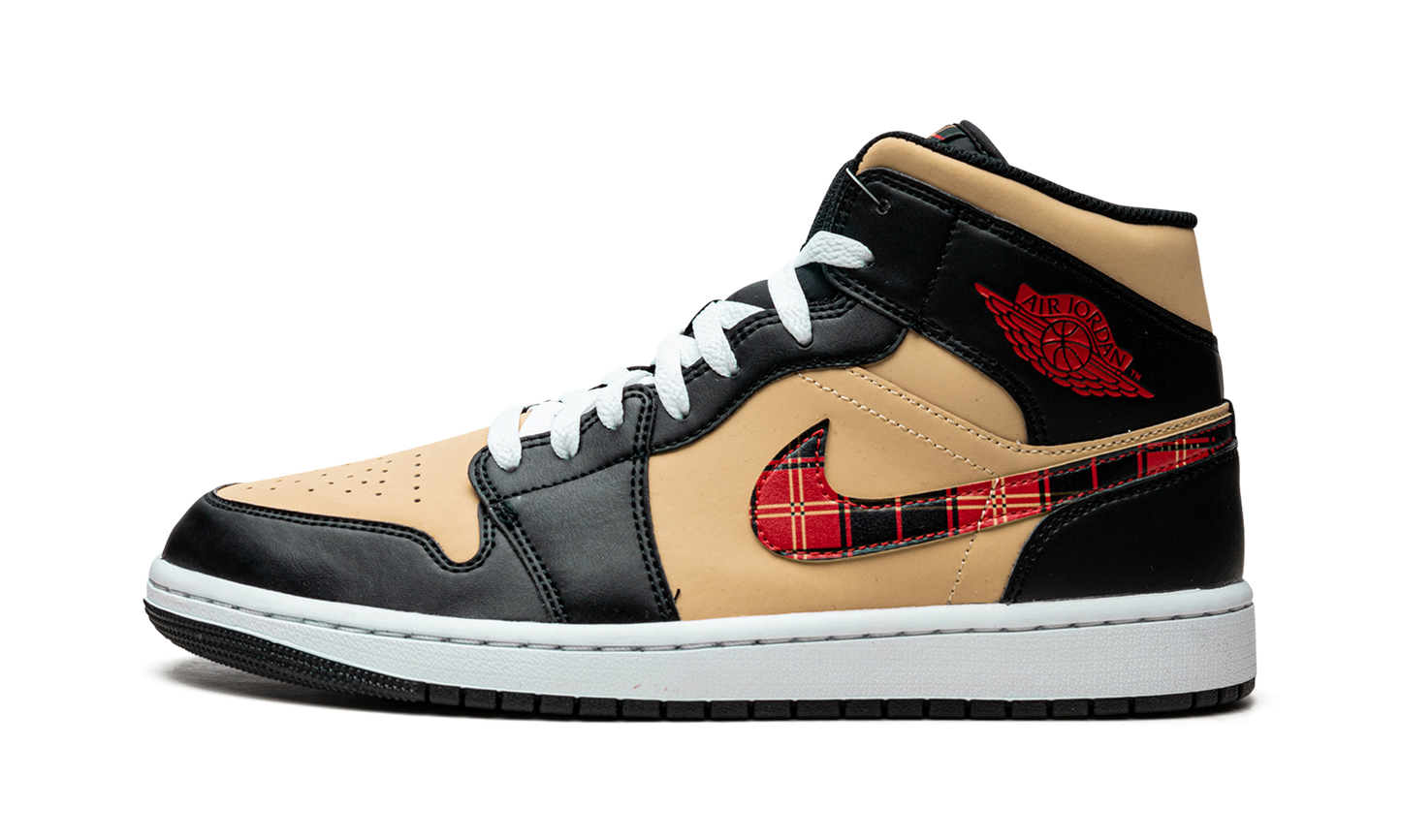Air Jordan 1 Mid SE Tartan Swoosh DZ5329 001