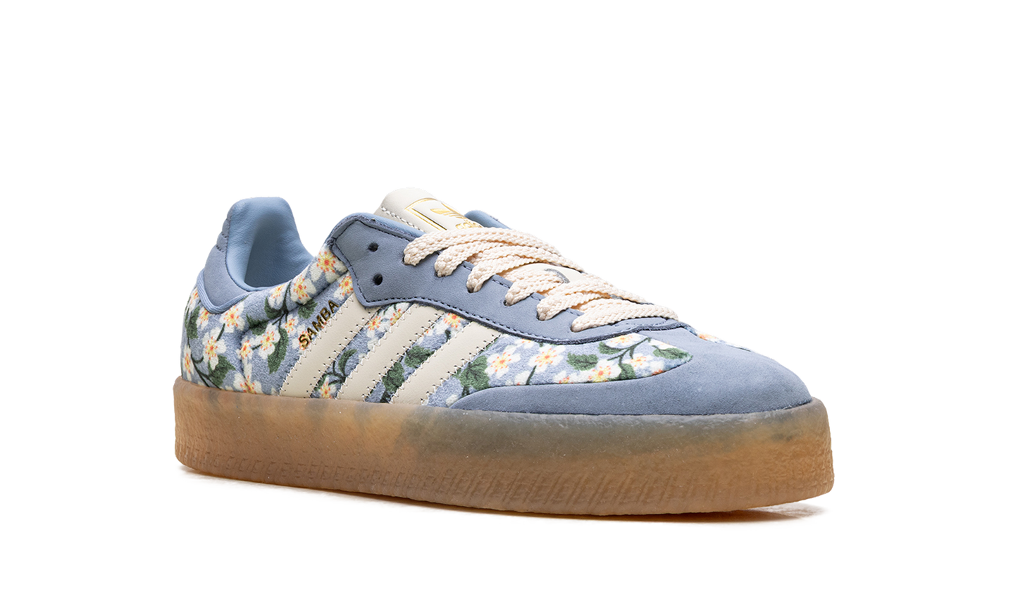 Adidas Sambae WMNS "Liberty London Floral Embroidery Blue Cream White" JQ6046