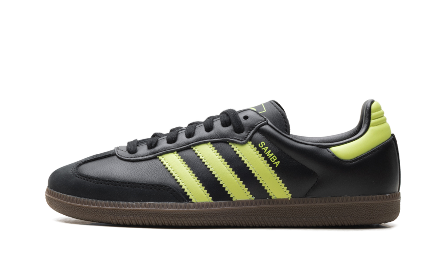 Adidas Samba OG WMNS "Black Pulse Lime" JS1387