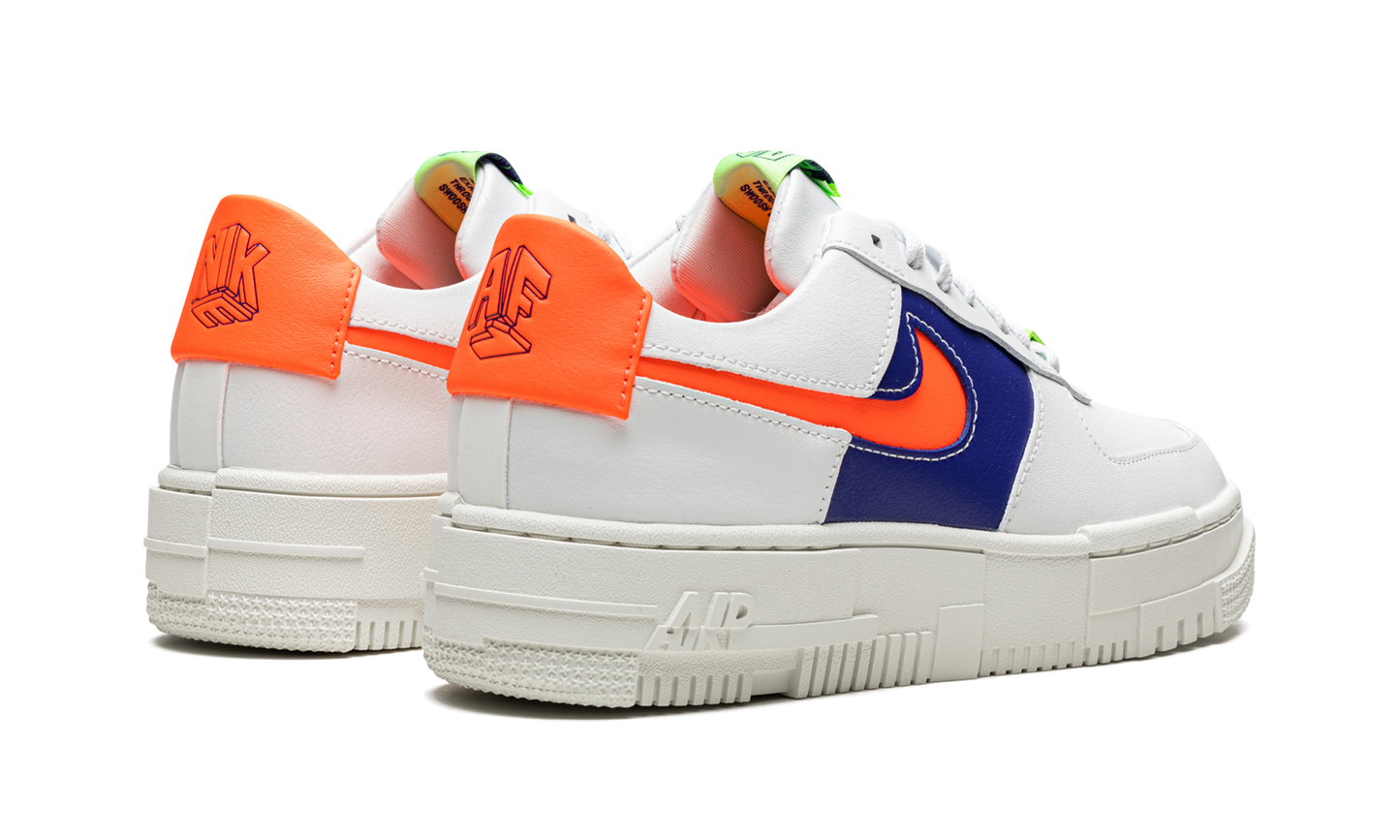 Nike AIR FORCE 1 LO PIXEL MNS WMNS White Concord Crimson DM8340 100