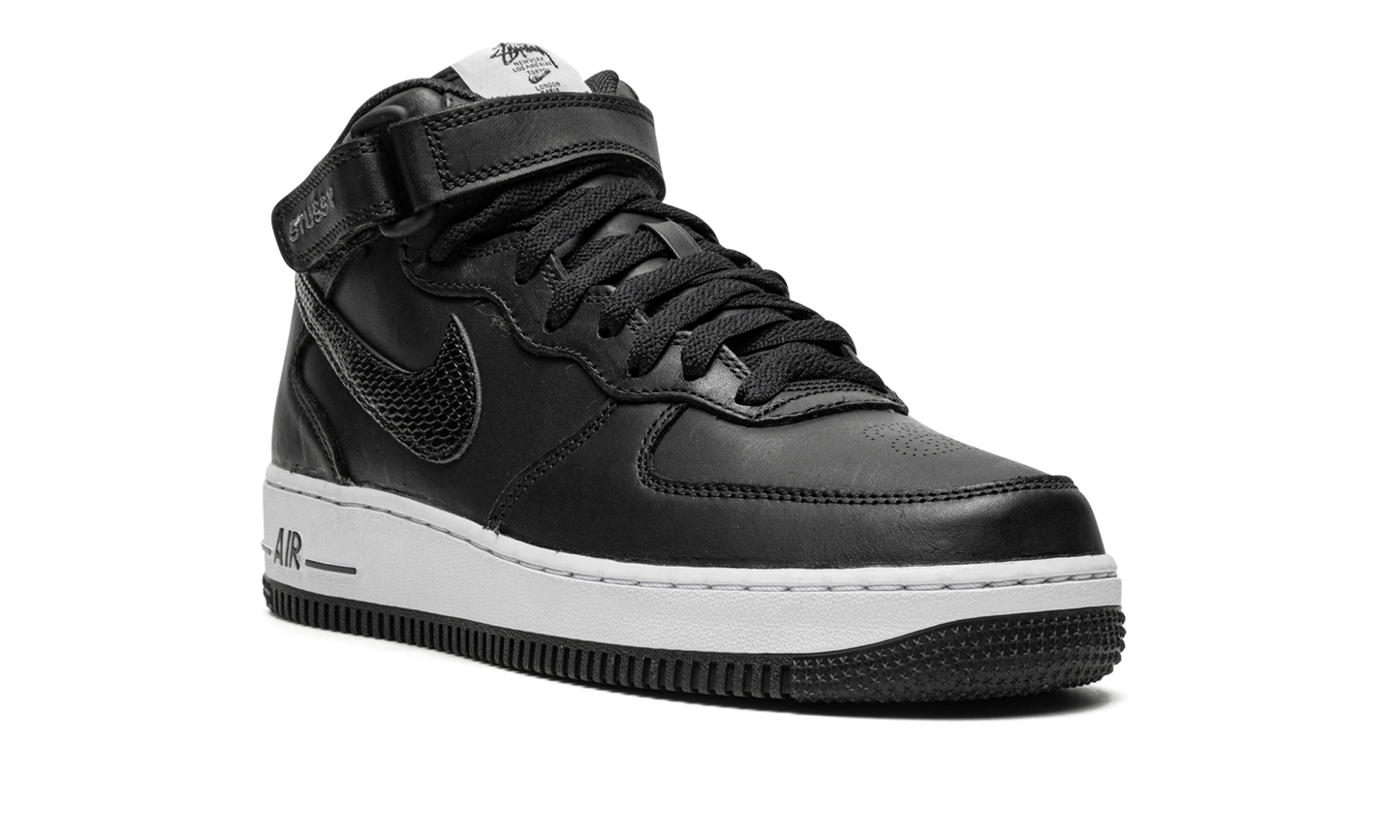 Nike Air Force 1 Mid "Stussy - Black" DJ7840 001