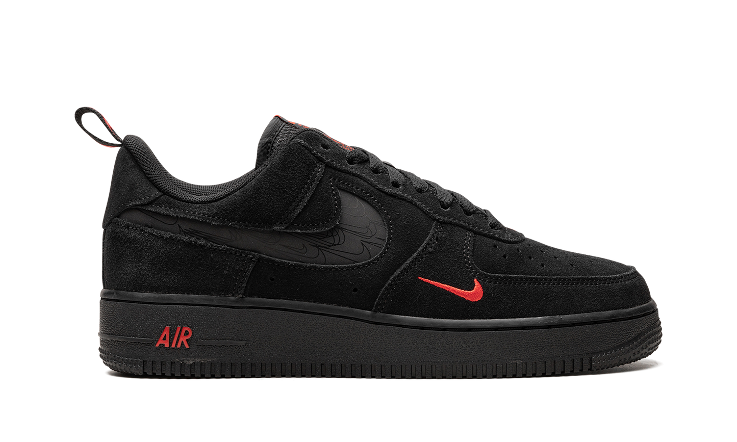 Nike Air Force 1 Low "Multi Swoosh Black Crimson" DZ4514 001