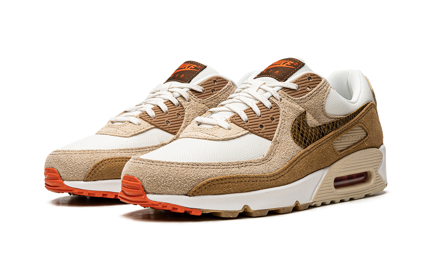 Nike AIR MAX 90 WMNS "Pale Ivory Snakeskin Swoosh" DX9502 100