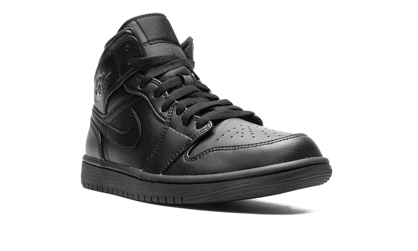 Air Jordan 1 Mid Triple Black 554724 093