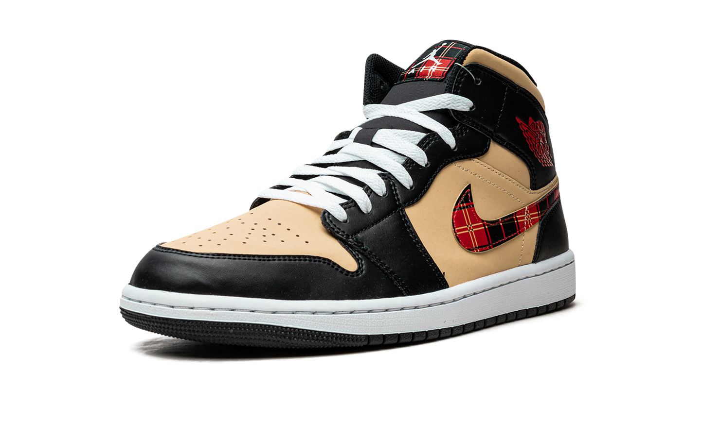 Air Jordan 1 Mid SE Tartan Swoosh DZ5329 001