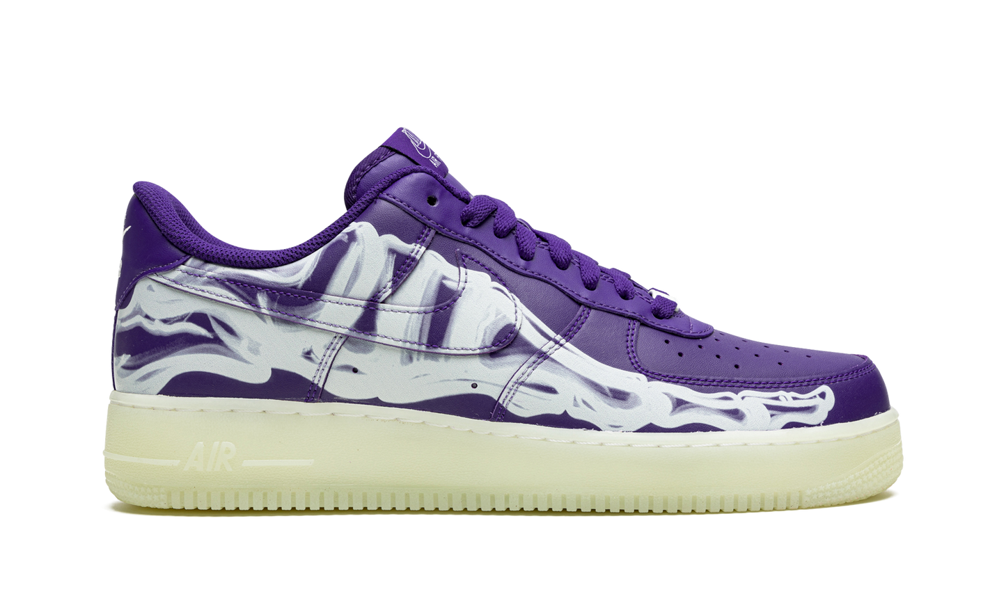 Nike Air Force 1 Low '07 QS "Purple Skeleton Halloween" CU8067 500