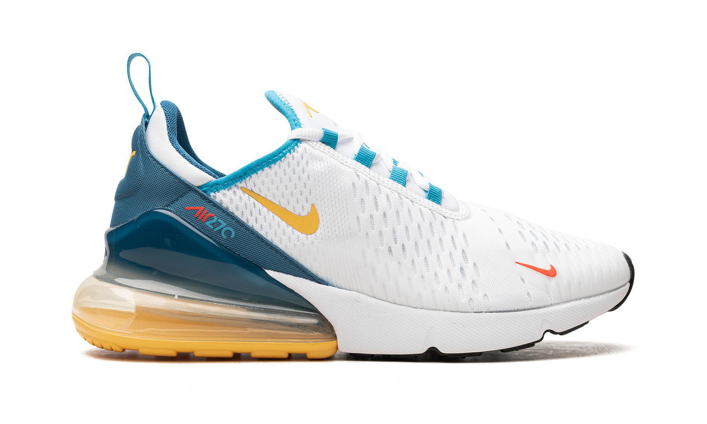 Nike Air Max 270 "White Industrial Blue Citron Pulse" FJ4000 100