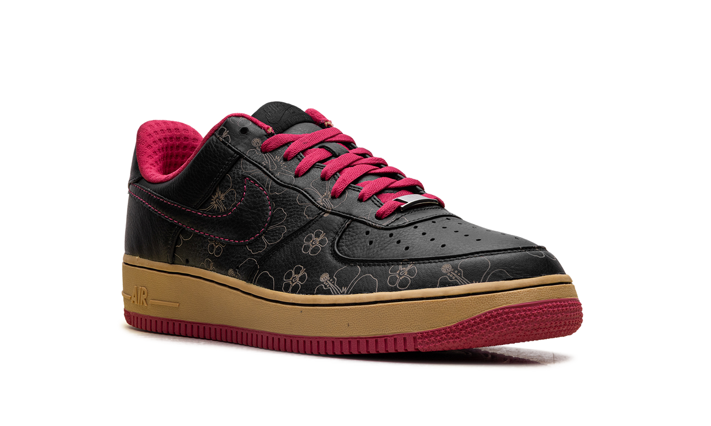 Nike Air Force 1 Premium '07 "Black/Black-Cerise-Metallic Gold" 315180 001