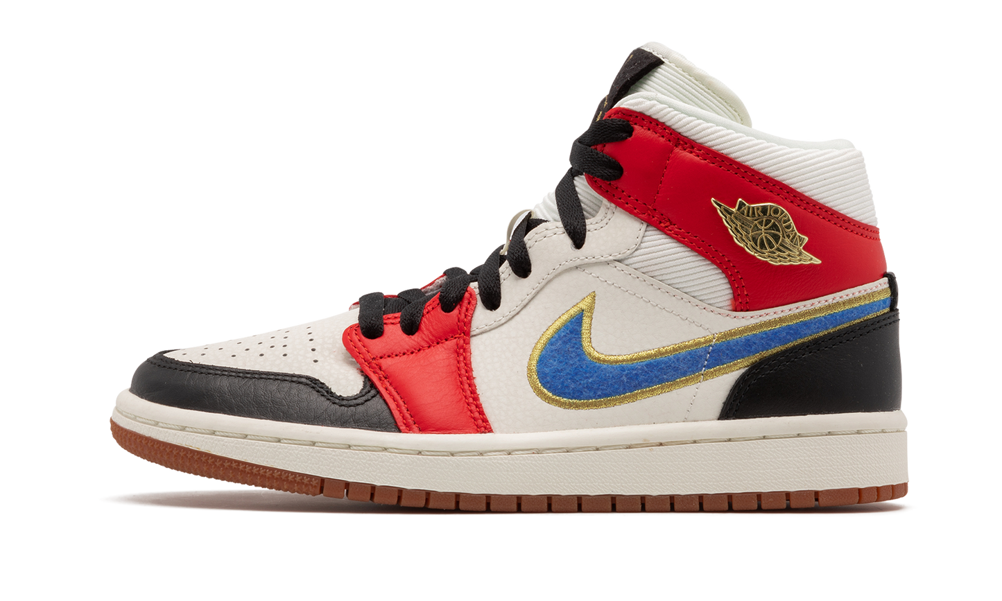 AIR JORDAN 1 MID SE WMNS Let(Her)Man DC1426 100