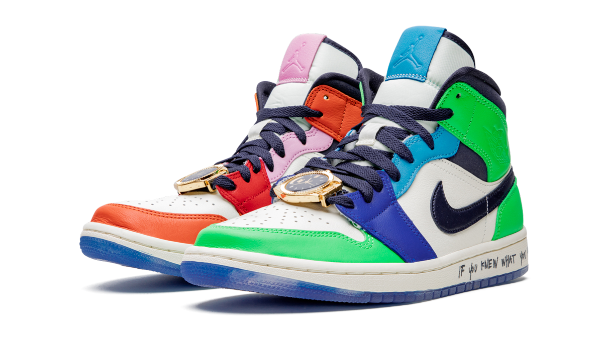 Air Jordan 1 Mid WMNS Melody Ehsani - Fearless CQ7629 100