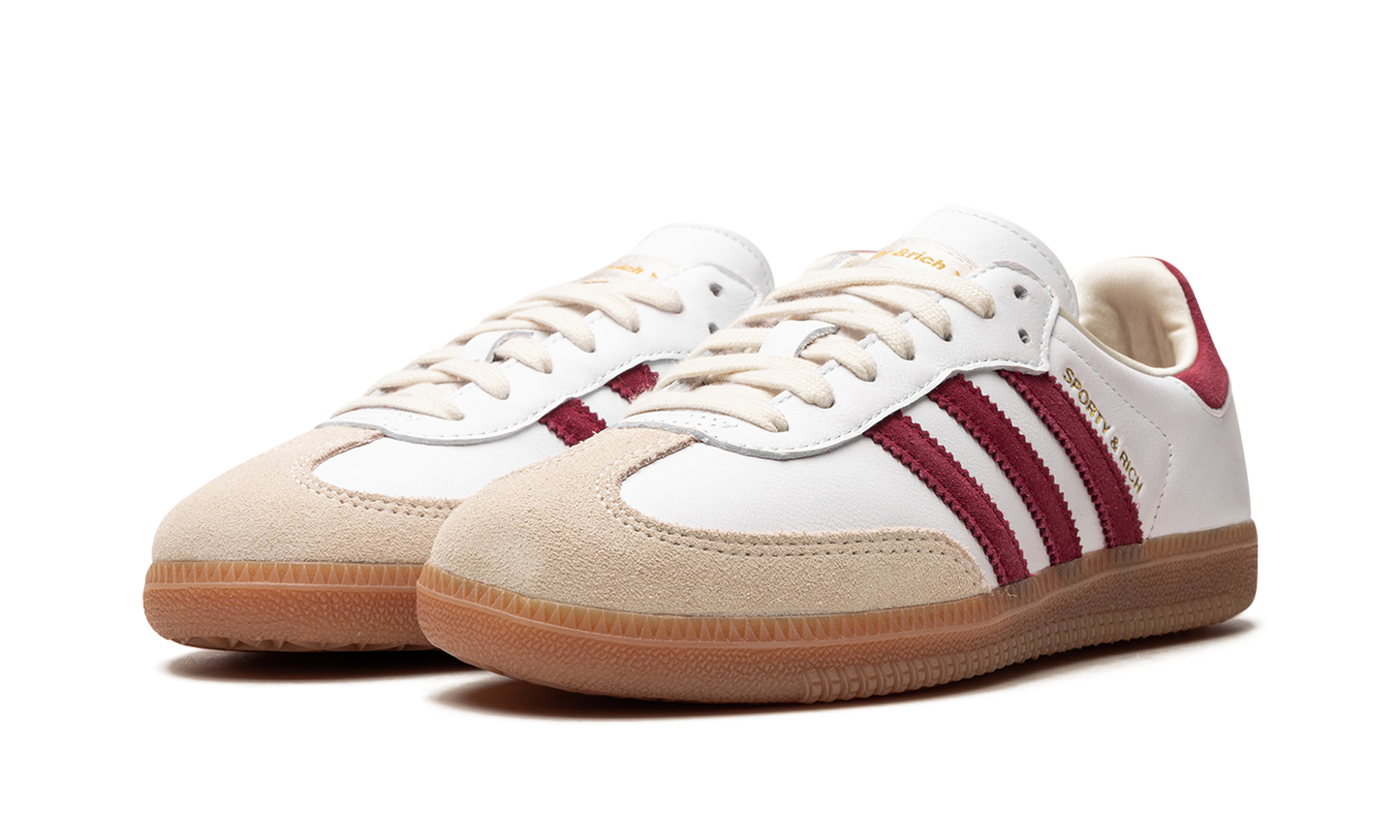 Adidas Samba OG "Sporty & Rich - White Core Burgundy" IF5660