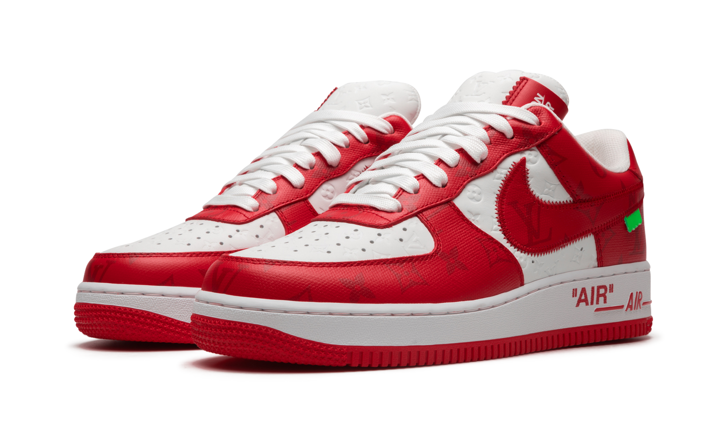 Nike Louis Vuitton Air Force 1 Low "Virgil Abloh - White/Red" 1A9VA9