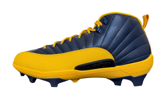 Air Jordan 12 Savage 3 PE Cleats University of Michigan FJ6219 407