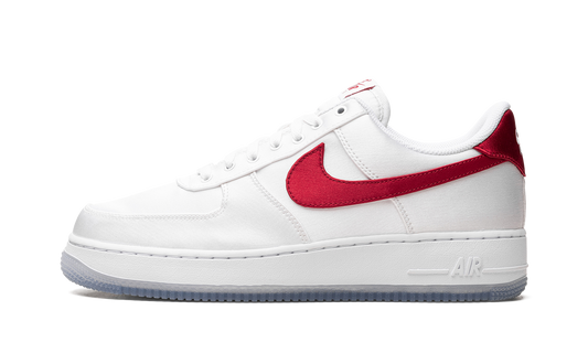 Nike AIR FORCE 1 LO '07 WMNS Satin White Varsity Red DX6541 100