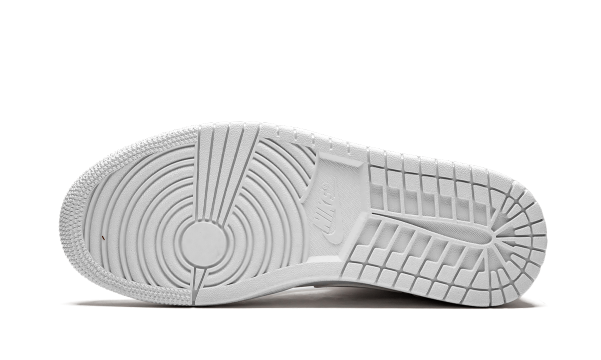 Air Jordan 1 Mid Triple White 554724 129