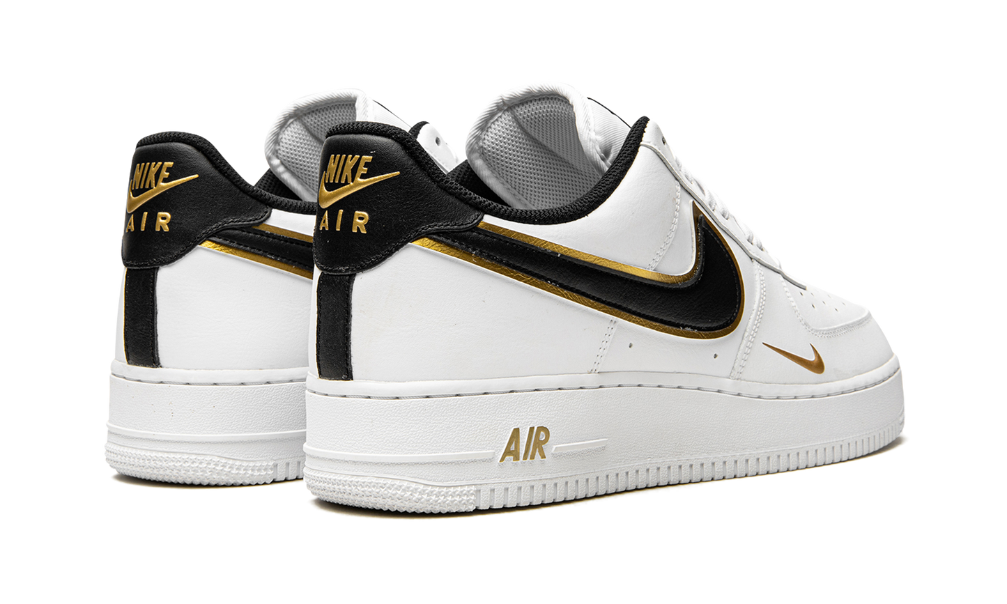 Nike Air Force 1 '07 LV8 "Double Swoosh - White / Black / Gold" DA8481 100