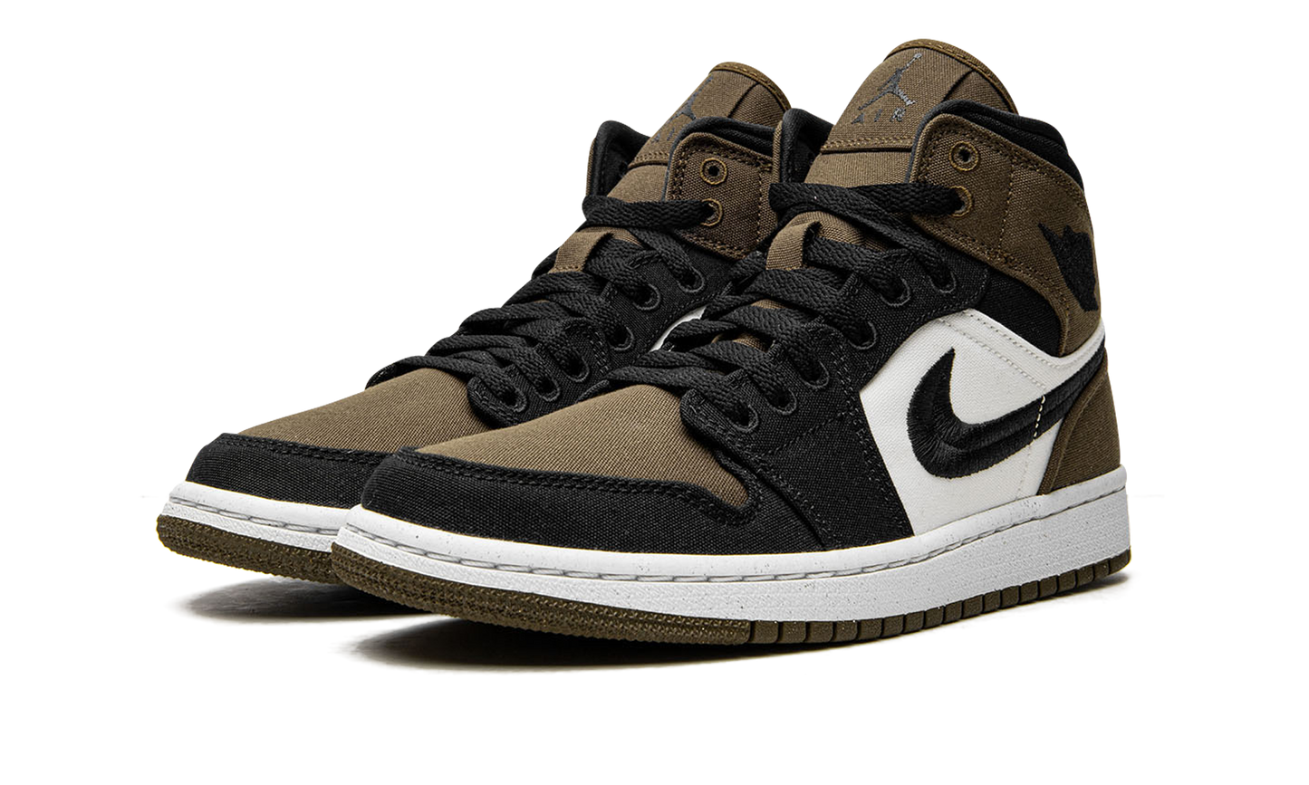 AIR JORDAN 1 MID SE WMNS Olive Toe DV0427 301