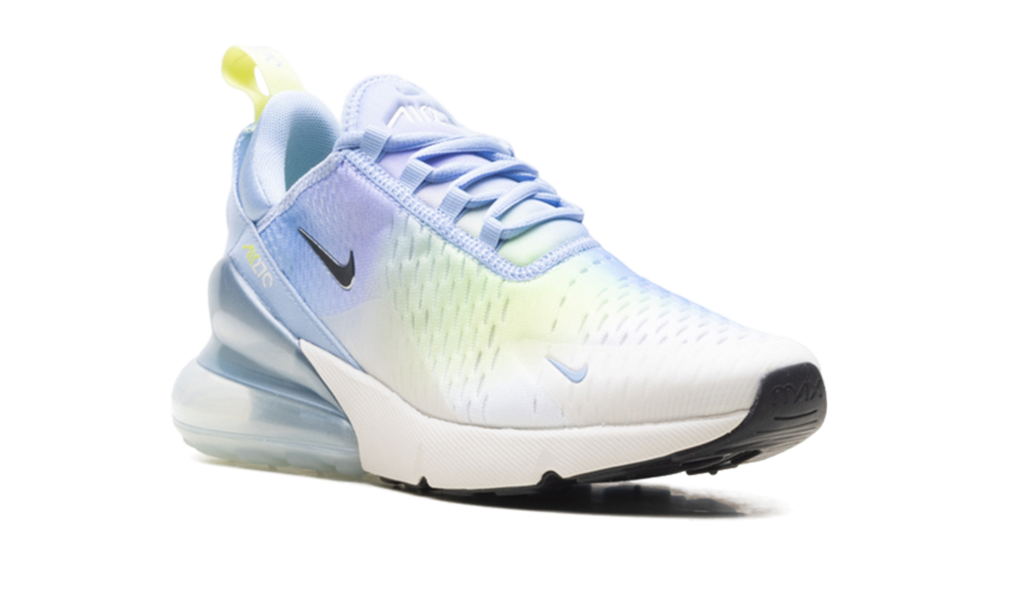 Nike Air Max 270 WMNS "Aluminum Hydrangeas Light Lemon Twist Metallic Silver" IB7937 468