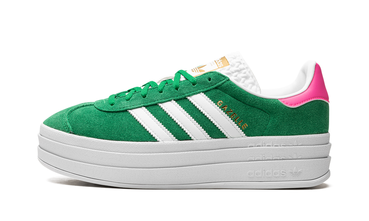 Adidas Gazelle Bold WMNS "Green Lucid Pink" IG3136