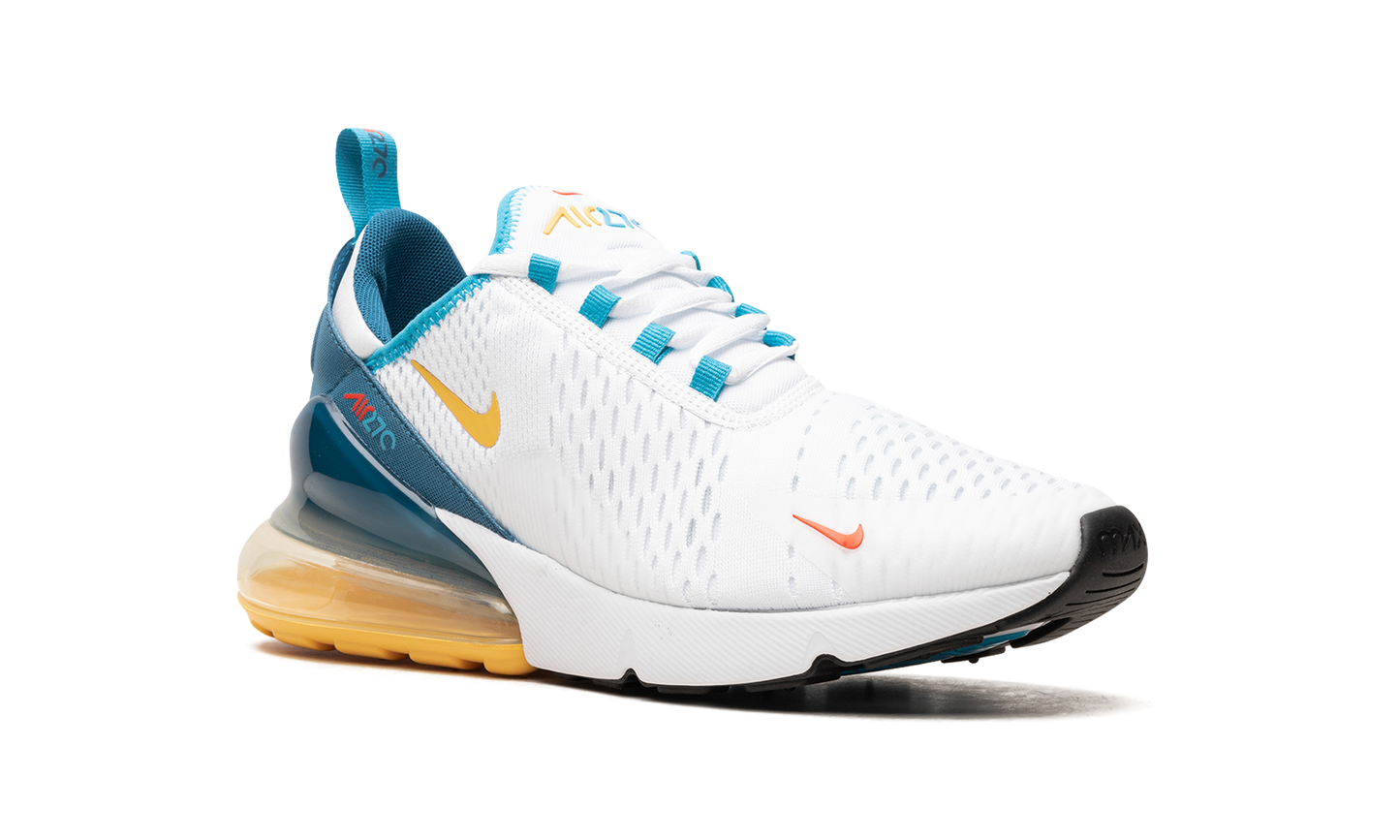 Nike Air Max 270 "White Industrial Blue Citron Pulse" FJ4000 100