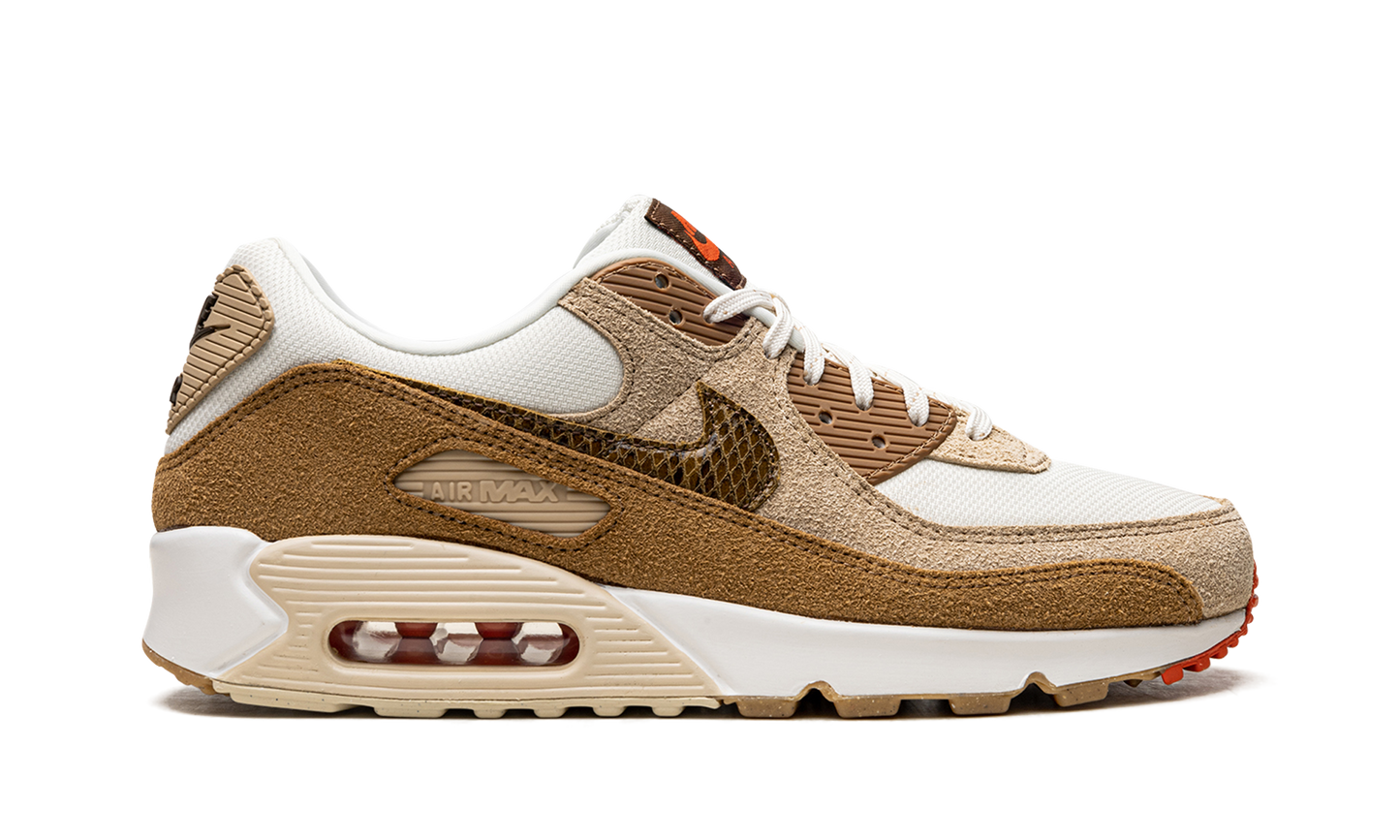Nike AIR MAX 90 WMNS "Pale Ivory Snakeskin Swoosh" DX9502 100