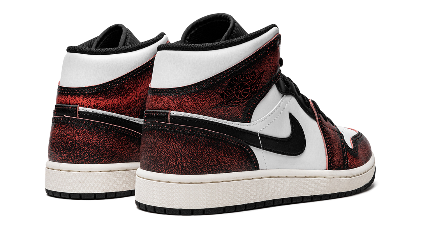 Air Jordan 1 Mid SE Wear-Away - Infrared DV9565 006