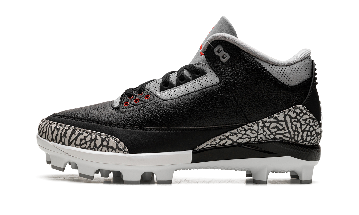 Air Jordan 3 Cleats Black Cement FZ8627 001