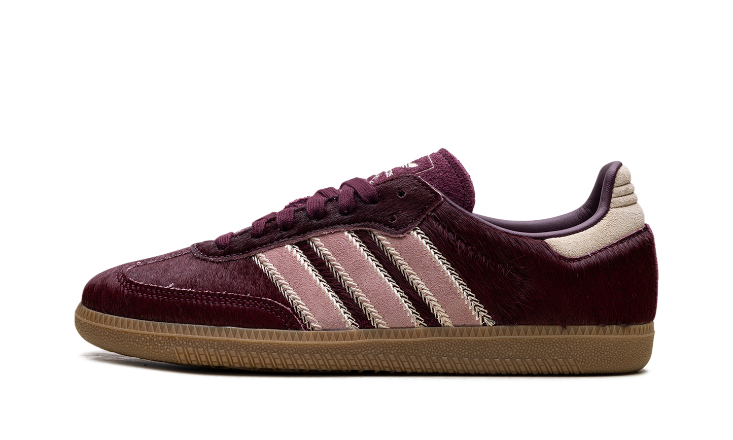 Adidas Samba OG WMNS "Maroon Sand Strata Pony" JP5330