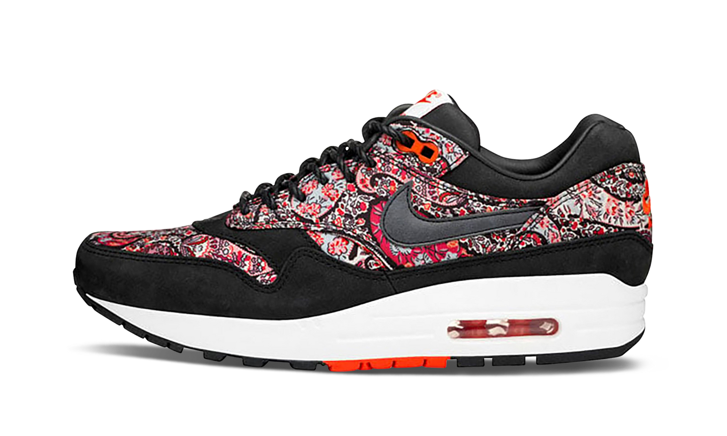 Nike Air Max 1 LIB QS WMNS "Liberty Black Paisley" 540855 006
