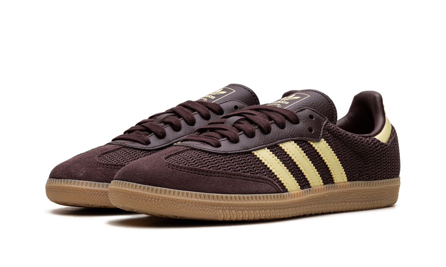 Adidas Samba OG WMNS "Shadow Brown Powder Yellow" JR8167