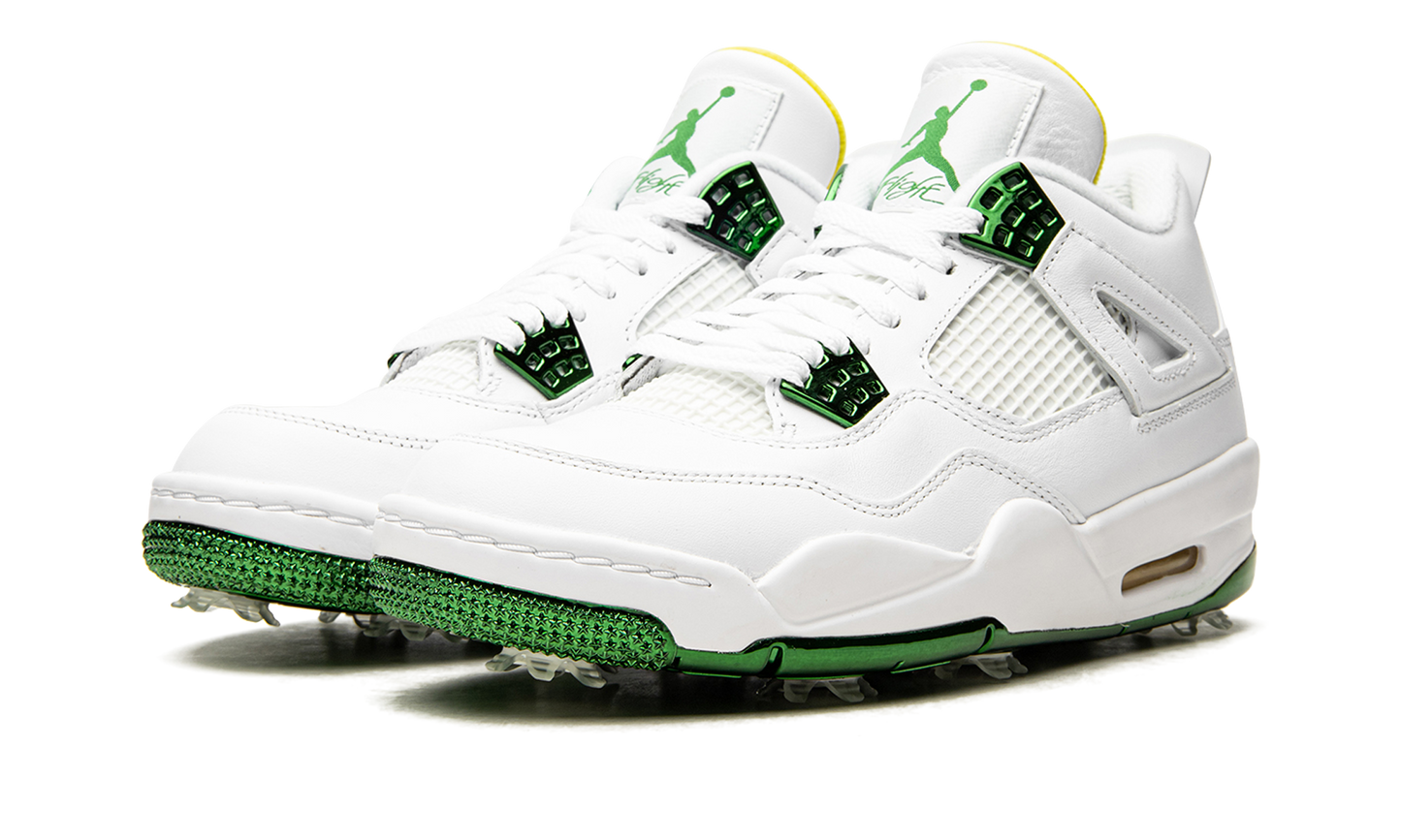 Air Jordan 4 Retro Golf Metallic Green CZ2439 100