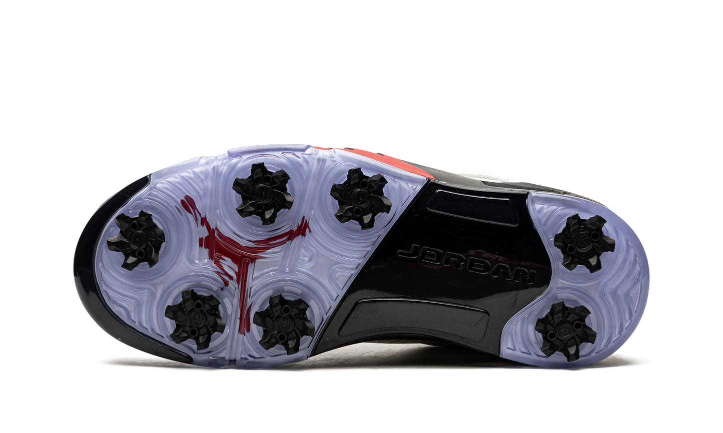 Air Jordan 5 Low Golf Fire Red - Silver Tongue CU4523 100