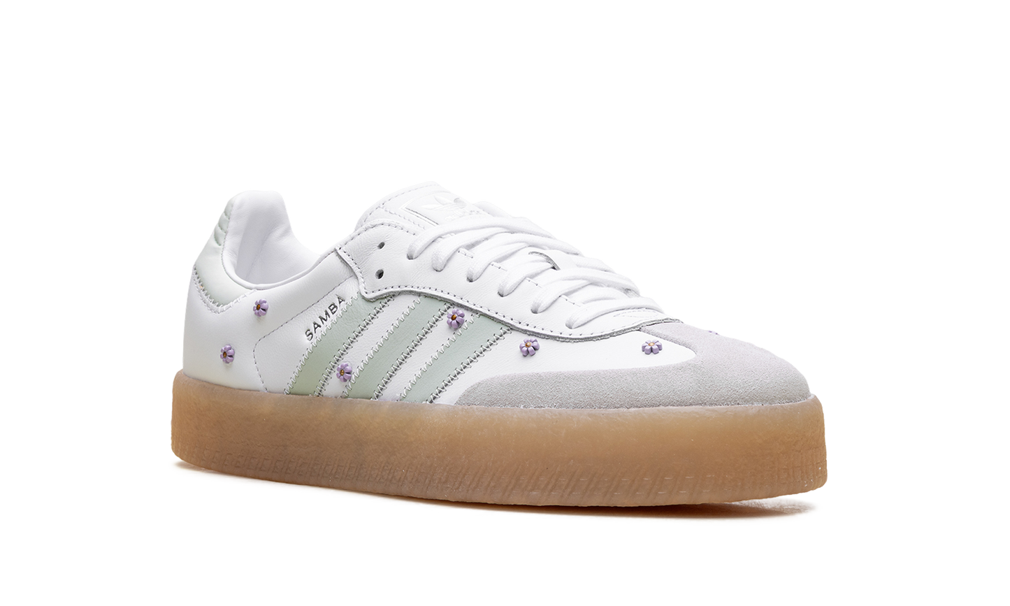 Adidas Sambae WMNS "Floral White Linen Green Gum" JS3954
