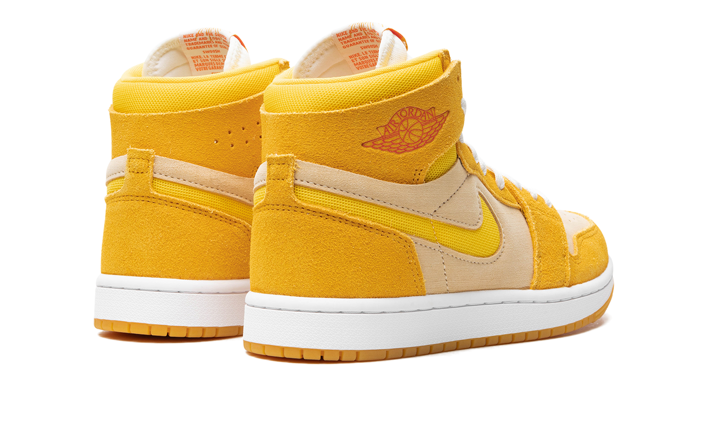 Air Jordan 1 Zoom Air CMFT 2 WMNS Yellow Ochre/Tour Yellow-Pale Vanilla-Safety FJ5743 700