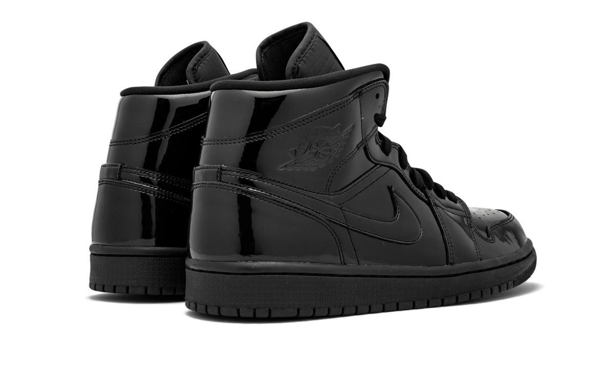 AIR JORDAN 1 MID WMNS Black Patent Leather BQ6472 002