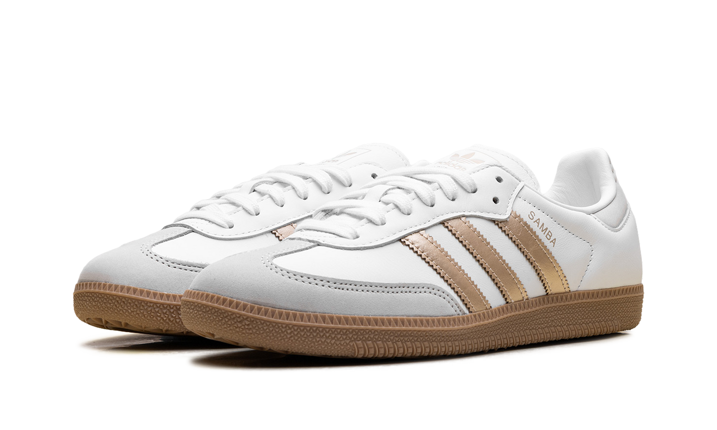 Adidas Samba OG WMNS "White Wonder Gold Metallic" IH9127