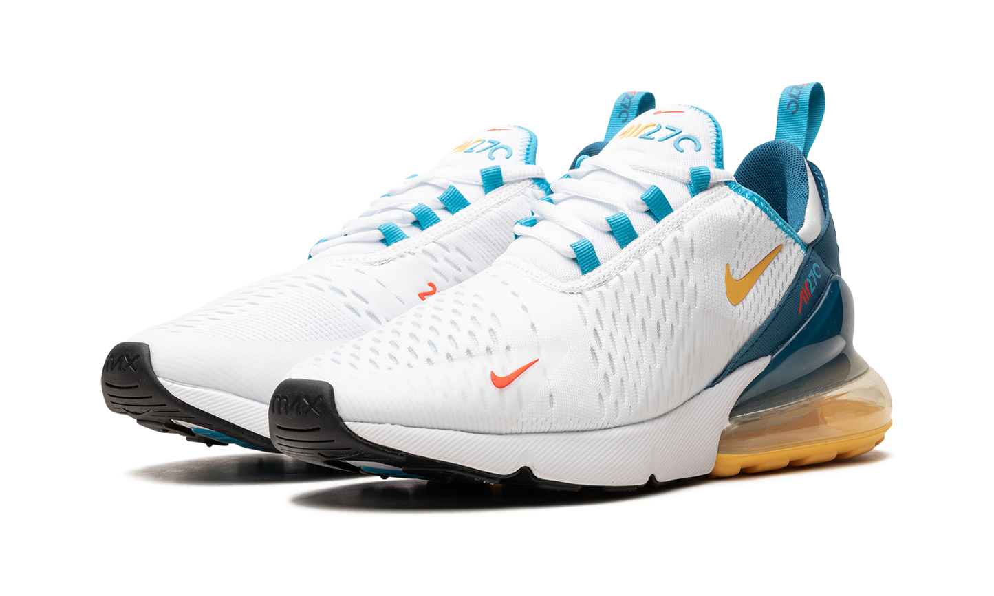 Nike Air Max 270 "White Industrial Blue Citron Pulse" FJ4000 100