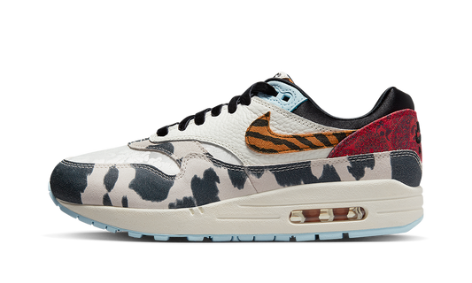 Nike AIR MAX 1 '87 MNS WMNS "Tiger Swoosh Cow Print" FD0827 133