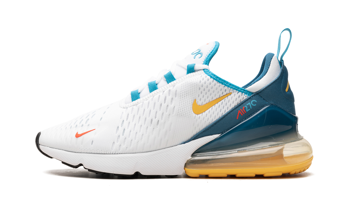 Nike Air Max 270 "White Industrial Blue Citron Pulse" FJ4000 100