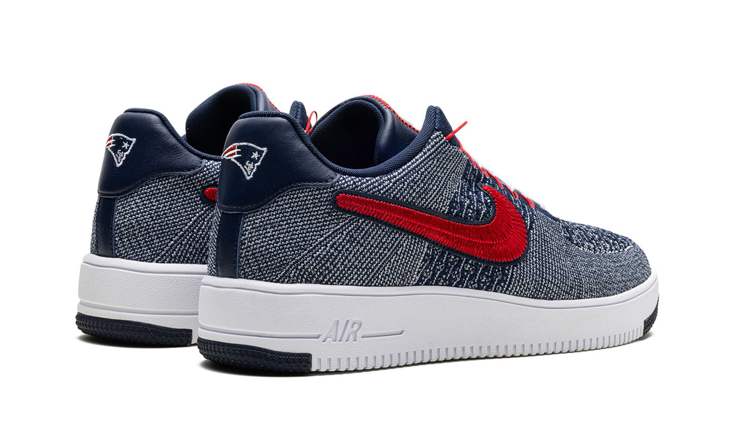 Nike Air Force 1 Ultra Flyknit Low "Patriots Robert Kraft Wolf Grey" FV4079 012